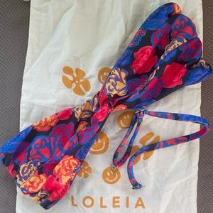 LOLEIA SWIM Delicata Noir Bandeau Top